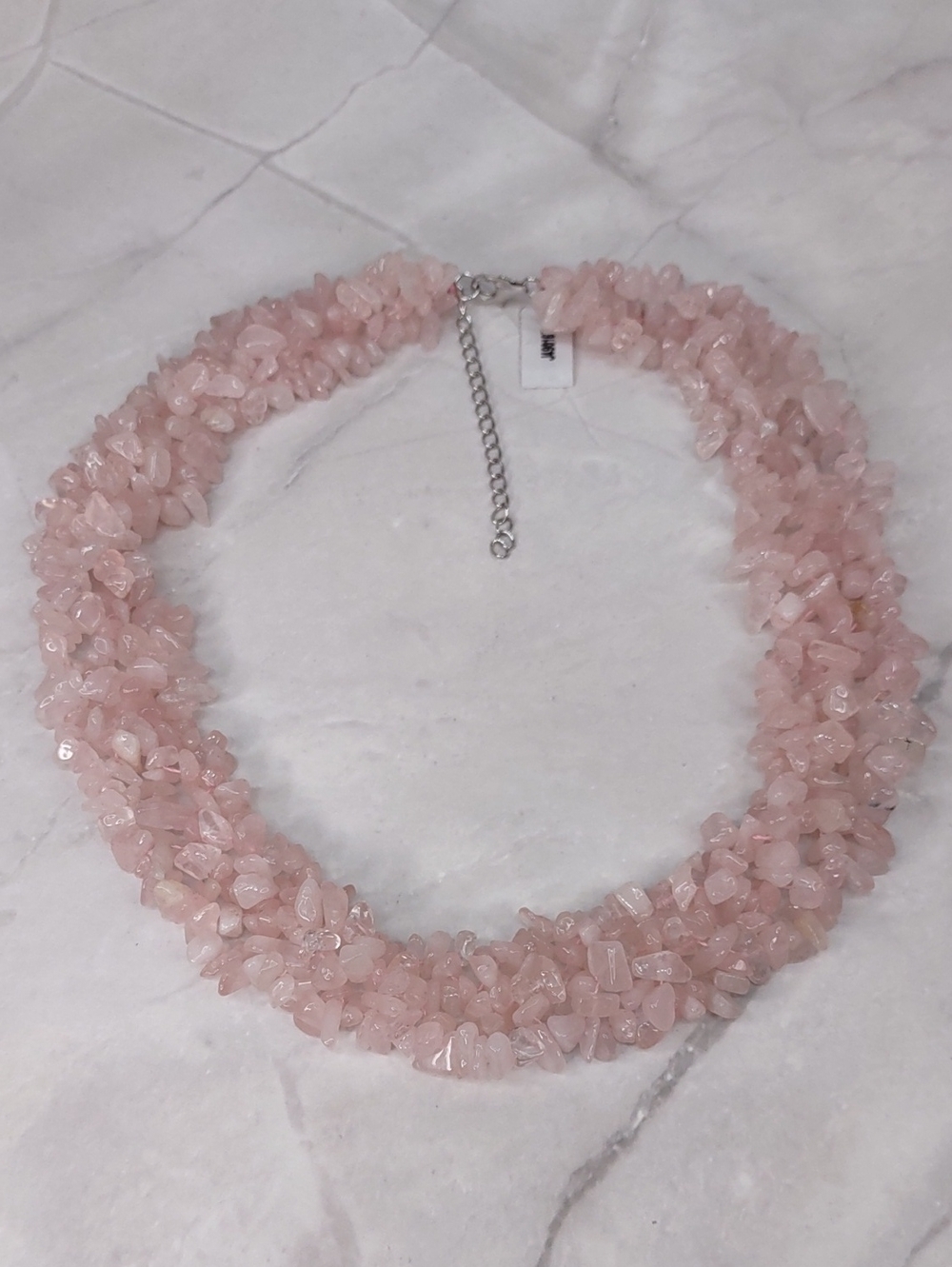 Artisan Crafted Rose Quartz Necklace
